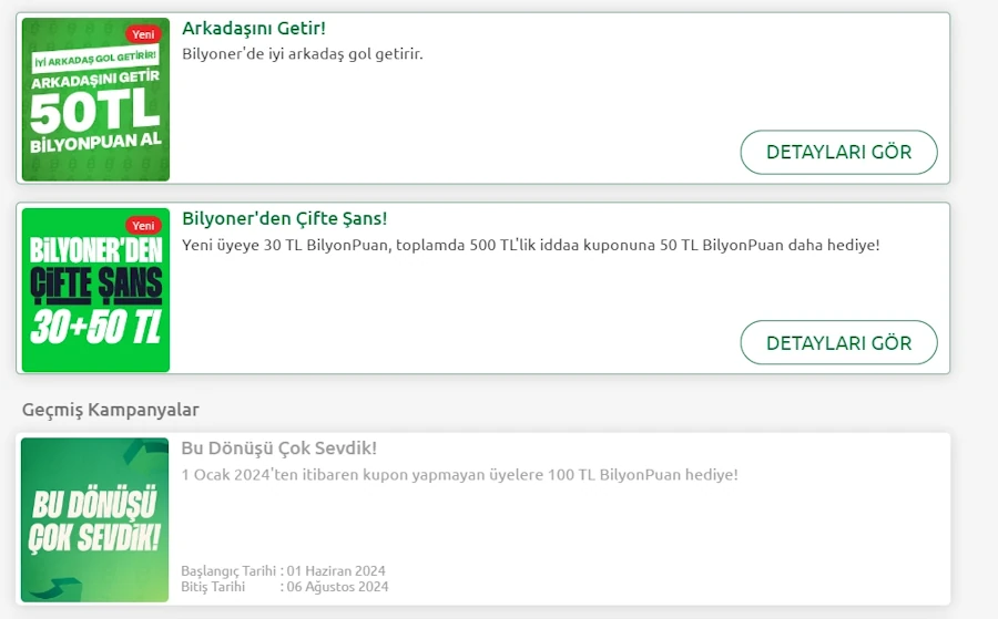 Güncel Kampanyalar ve Bonuslar
